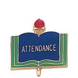 Attendance School Lapel Pin