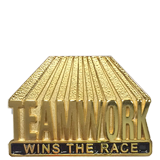 Teamwork Wins the Race Lapel Pin