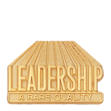 Leadership A Rare Quality Lapel Pin