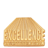 Excellence A Worthwhile Goal Lapel Pin