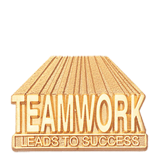 Teamwork Leads to Success Lapel Pin