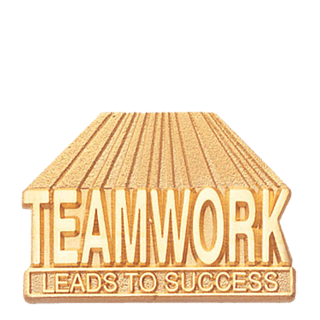 Teamwork Leads to Success Lapel Pin