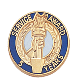 5 Years of Service Award Lapel Pin