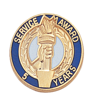 5 Years of Service Award Lapel Pin
