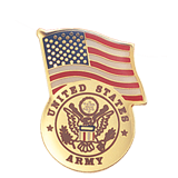 US Army American Flag Lapel Pin