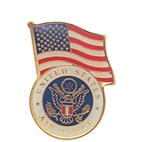US Air Force American Flag Lapel Pin