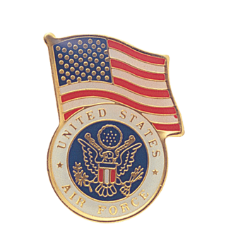 US Air Force American Flag Lapel Pin