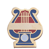 Music Lyre Lapel Pin