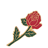 Red Rose Lapel Pin