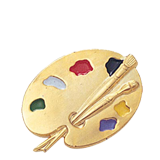 Artist Pallet Lapel Pin