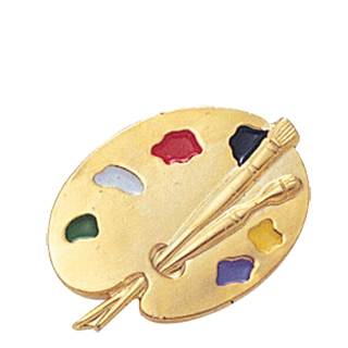 Artist Pallet Lapel Pin