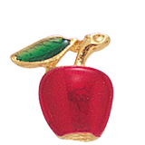 Mini Red Apple Lapel Pin