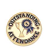 Outstanding Attendance Lapel Pin