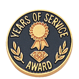 Circle Years of Service Lapel Pin