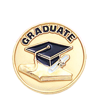 School Graduate Lapel Pin