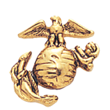 Antique US Marines Gold Lapel Pin