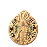 Scholar Athlete Gold Torch Lapel Pin