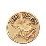Gold Star Student Lapel Pin