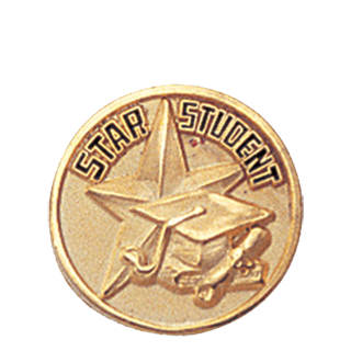 Gold Star Student Lapel Pin