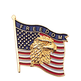 Freedom American Flag Lapel Pin