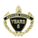 5 Years Service Award Lapel Pin