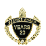 20 Years Service Award Lapel Pin