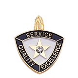 Service, Quality, Excellence Lapel Pin