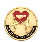Service is our Passion Lapel Pin