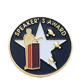 Speakers Award Speech Lapel Pin