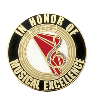 In Honor of Musical Excellence Lapel Pin