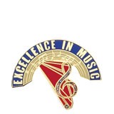 Excellence in Music Color Lapel Pin