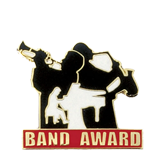 Band Award Color Lapel Pin