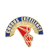 Excellence in Chorus Color Lapel Pin