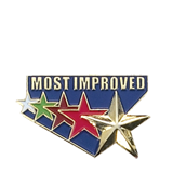 Most Improved Star Lapel Pin