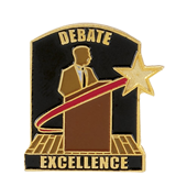 Debate Excellence Lapel Pin