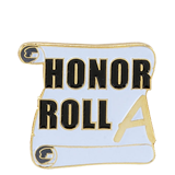 Honor Roll A Grade Lapel Pin