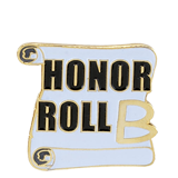 Honor Roll B Grade Lapel Pin