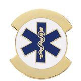 Blue Paramedic Cross Lapel Pin