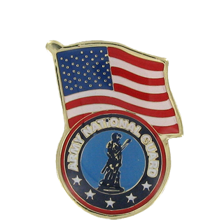 Army National Guard Flag Lapel Pin