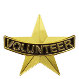 Volunteer Gold Star Lapel Pin