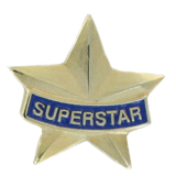 Superstar Gold Star Lapel Pin