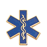 Blue Paramedic Lapel Pin
