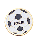 Soccer Ball Color Lapel Pin