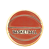 Basketball Color Lapel Pin
