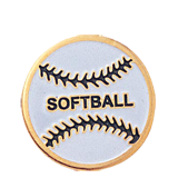 Softball Color Lapel Pin