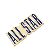 All Star Color Lapel Pin