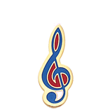 Music Clef Lapel Pin