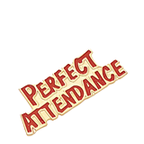 Perfect Attendance Lapel Pin