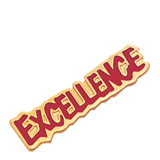 Excellence Red Lapel Pin