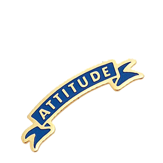 Good Attitude Lapel Pin